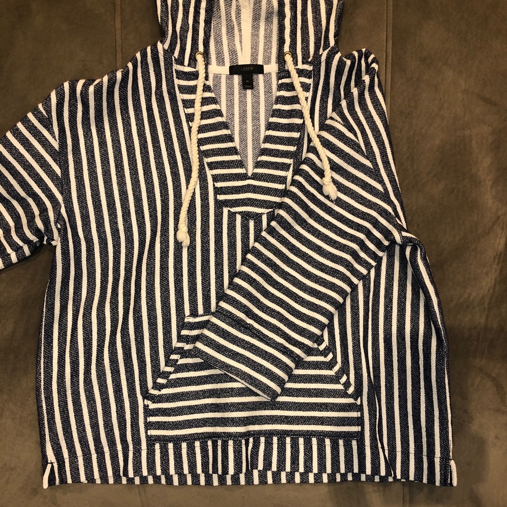 J. Crew Baja stripped hoodie